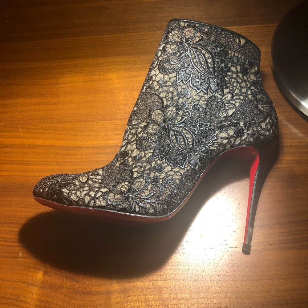 Christian Louboutin Lace Bootie